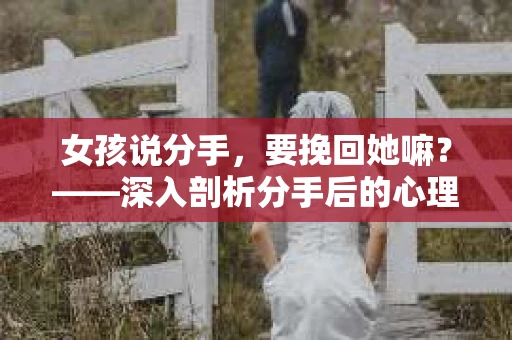 女孩说分手，要挽回她嘛？——深入剖析分手后的心理与行动指南
