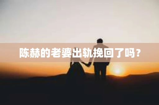 陈赫的老婆出轨挽回了吗？