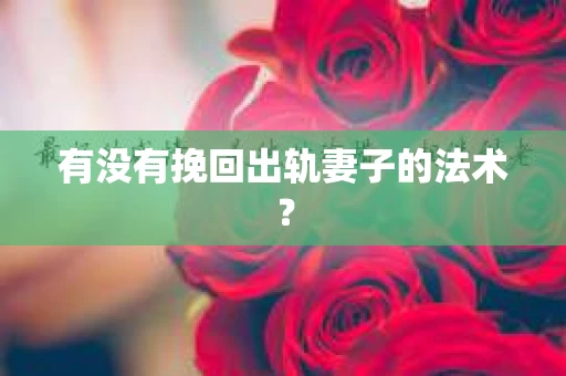 有没有挽回出轨妻子的法术？