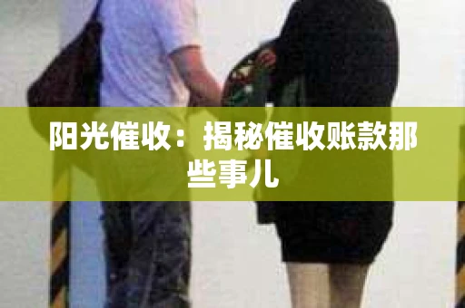 阳光催收：揭秘催收账款那些事儿