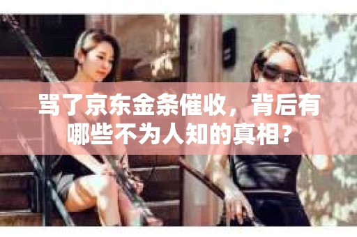 骂了京东金条催收，背后有哪些不为人知的真相？