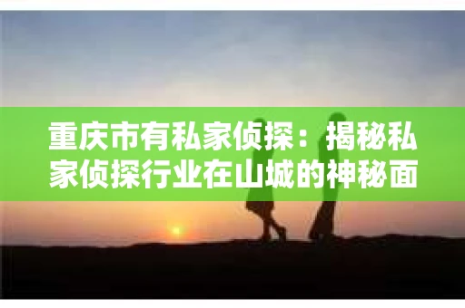 重庆市有私家侦探：揭秘私家侦探行业在山城的神秘面纱