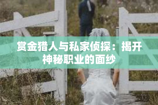 赏金猎人与私家侦探：揭开神秘职业的面纱